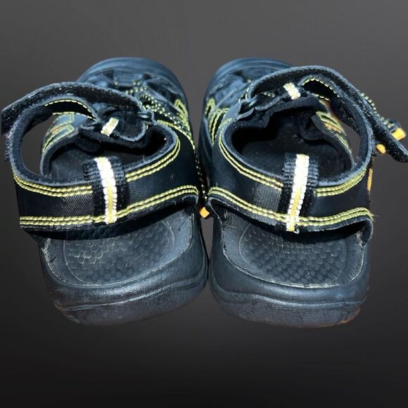 Big Kids' Keen Newport H2 Black Yellow Sandal Size 3 - Picture 5 of 7